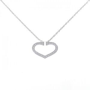 Cartier C Heart 750 White Gold Diamond Necklace